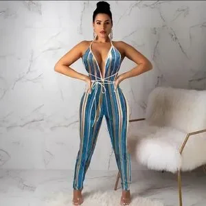 Amazon Pants Jumpsuits Qikaka Womens Sexy Sleeveless Deep V